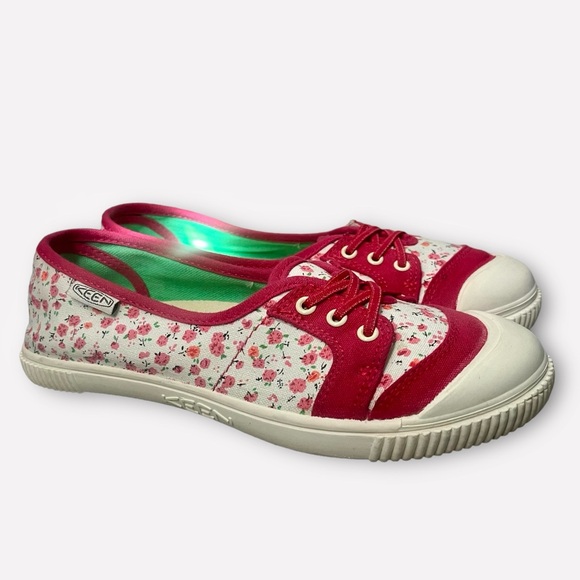 KEEN Floral Maderas Rose Pink Size 6 EUC - Picture 2 of 9